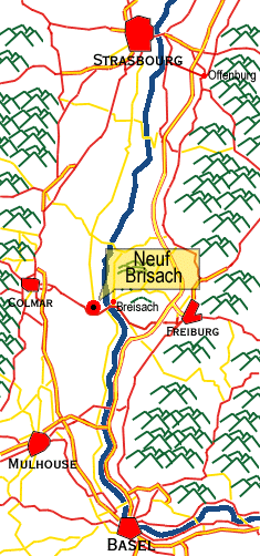 Karte v. Oberrhein